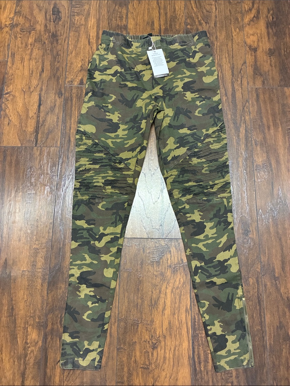 mittoshop Green & Brown Camo Skinny Pants
